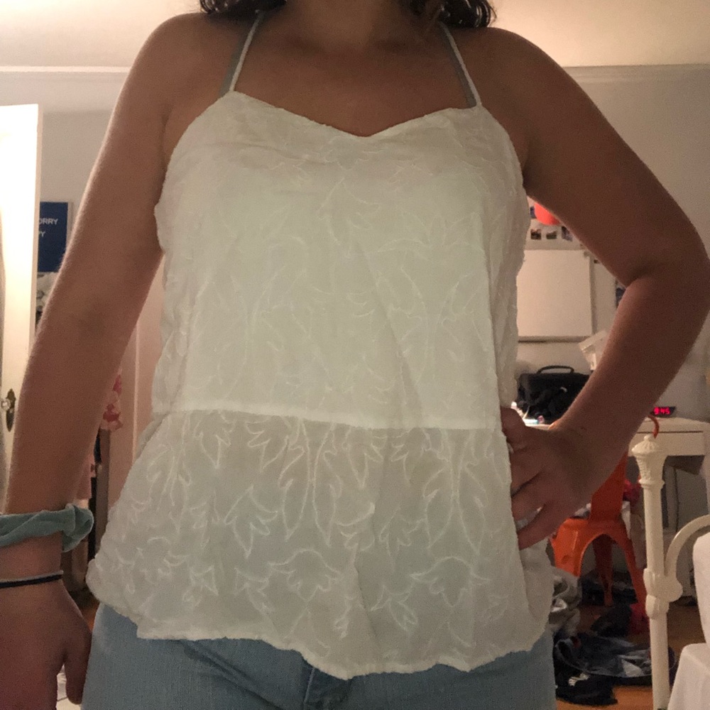 White Loft flowy tank top